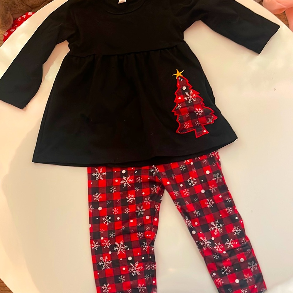 Toddler girl christmas outfit